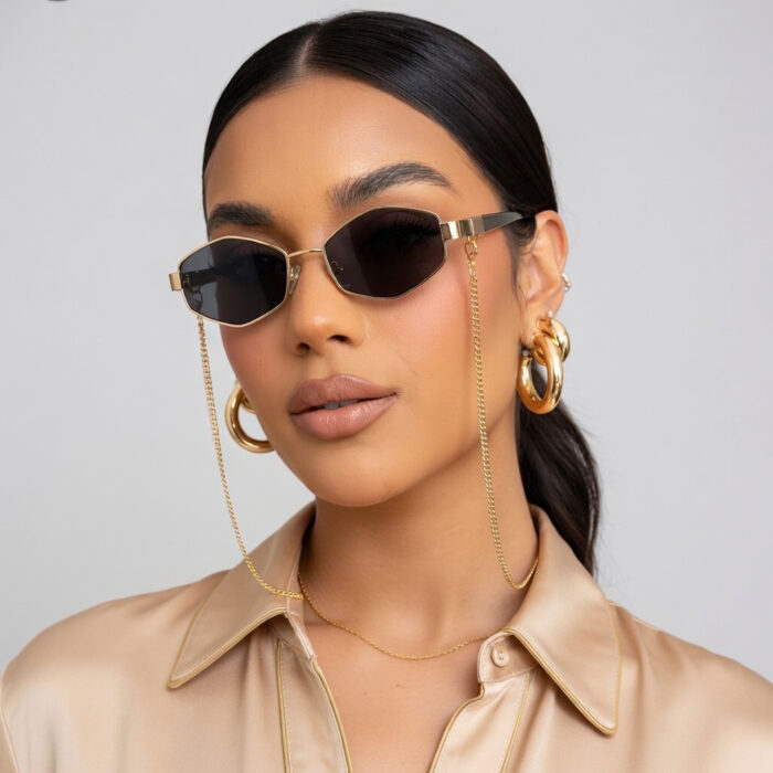 Óculos Hexagon Glam